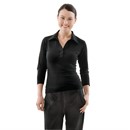 T-Shirt col V femme Uniform Works noir XL
